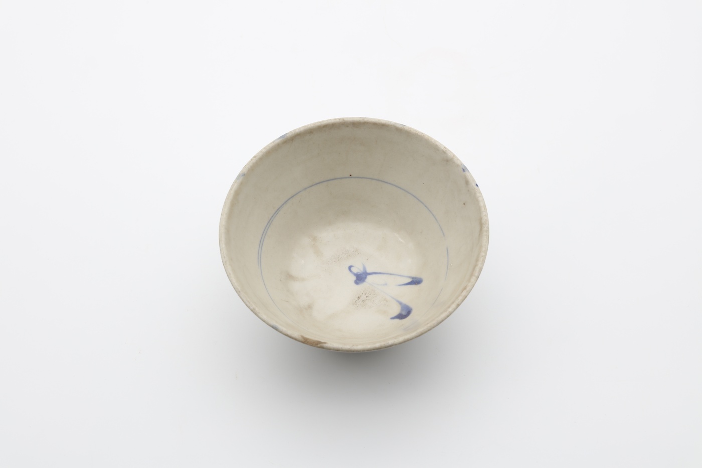  白地蓝花小碗